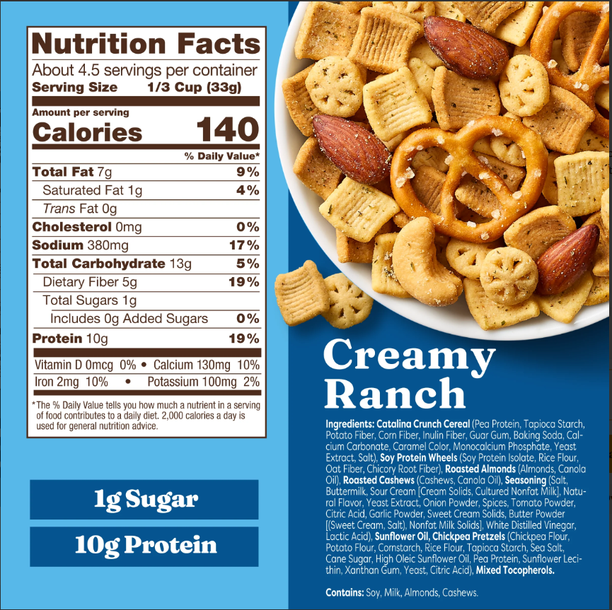 Creamy Ranch Flavored Trail Mix