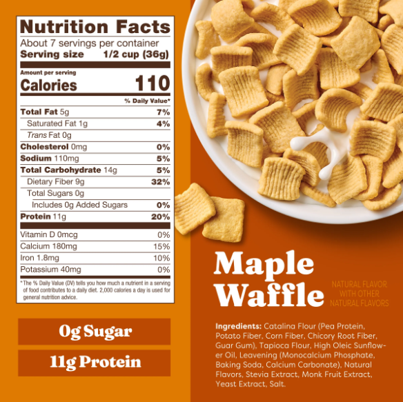 Maple Waffle Cereal -- Catalina Crunch (7 Servings)