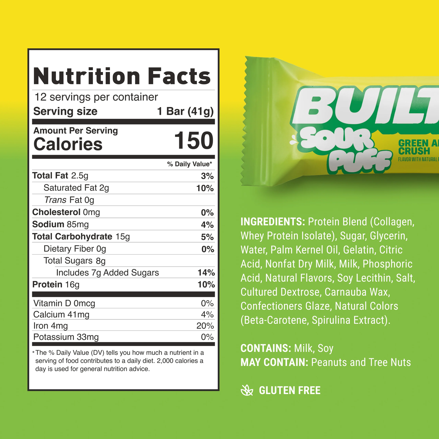 Sour Green Apple Puff Bar single