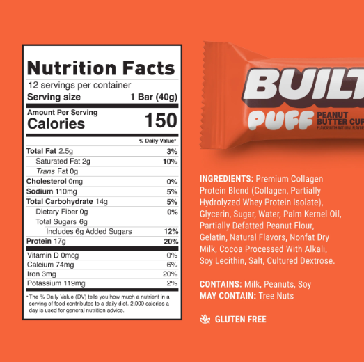 Built Puff Peanut Butter Cup single