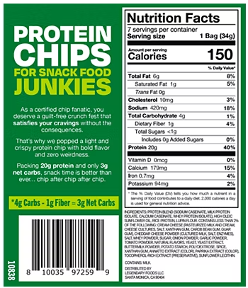 Legendary-- Jalapeno Cheddar Popped Chips