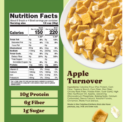 Apple Turnover -- Catalina Crunch (4 bowl or 6 snack serving)