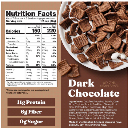 Dark Chocolate Cereal-- Catalina Crunch (7 servings)