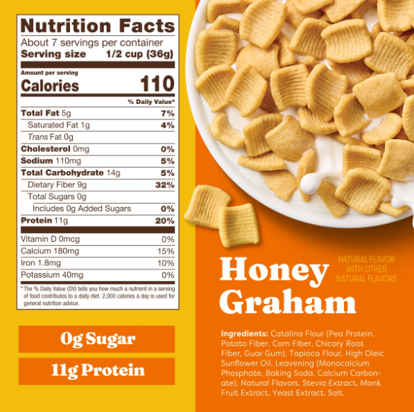 Honey Graham Cereal -- Catalina Crunch (7 servings)