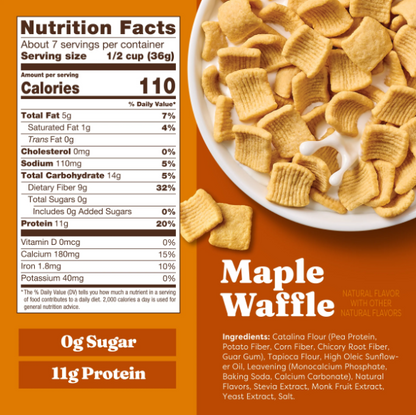 Maple Waffle Cereal -- Catalina Crunch (7 Servings)