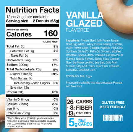 Protein Donut -- Vanilla Glazed