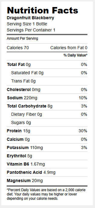 Protein20 Dragonfruit Blackberry