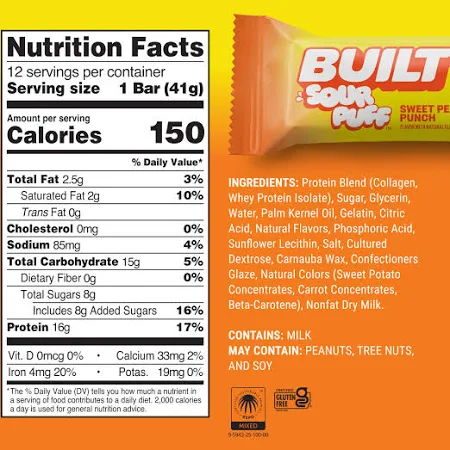 Sour Peach Punch Puff Bar single