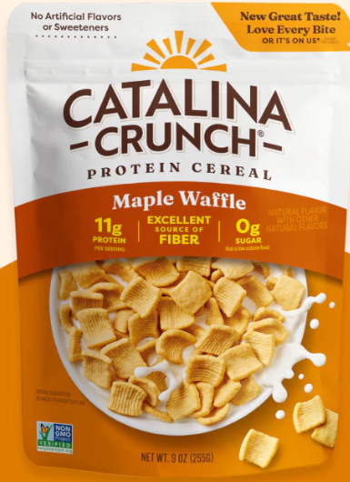Maple Waffle Cereal -- Catalina Crunch (7 Servings)