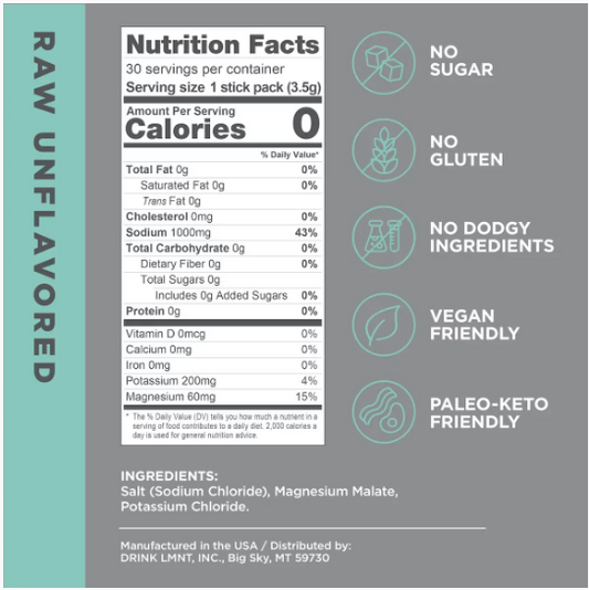 Unflavored (Raw) Salt--LMNT