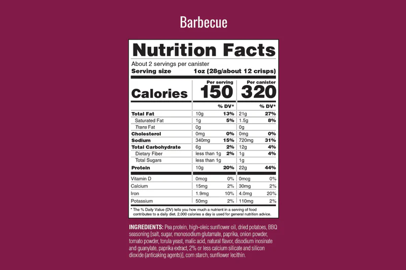 Protein Crisps --Barbecue