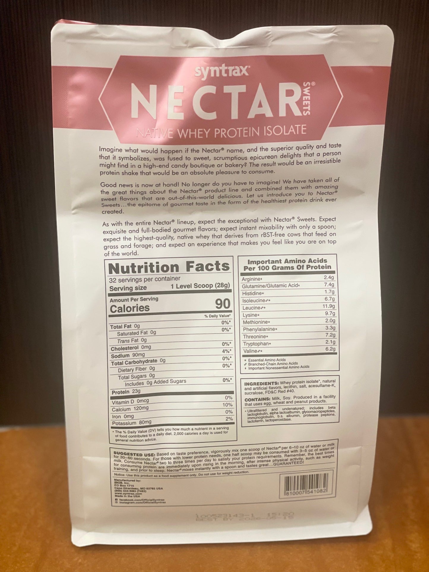 Nectar Strawberry Mousse 2lb