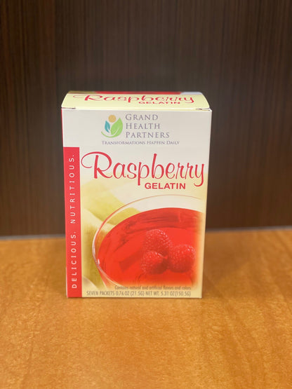 Gelatin- Raspberry (7 Pkgs)