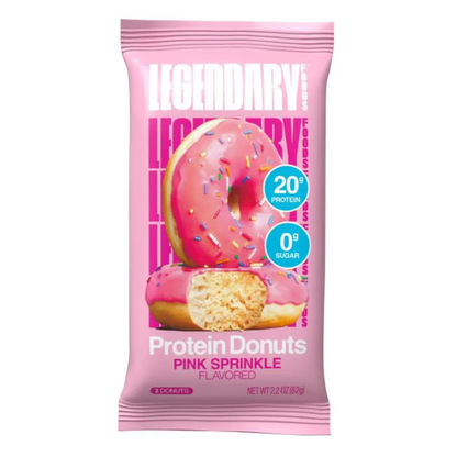 Protein Donut--Pink Sprinkle