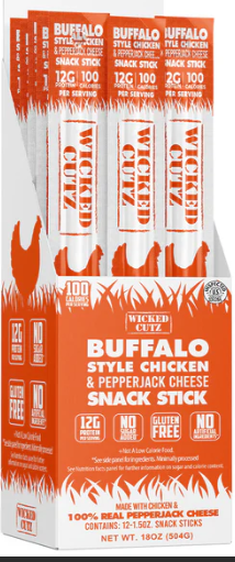 Buffalo Style Chicken and Pepperjack Cheese Stick