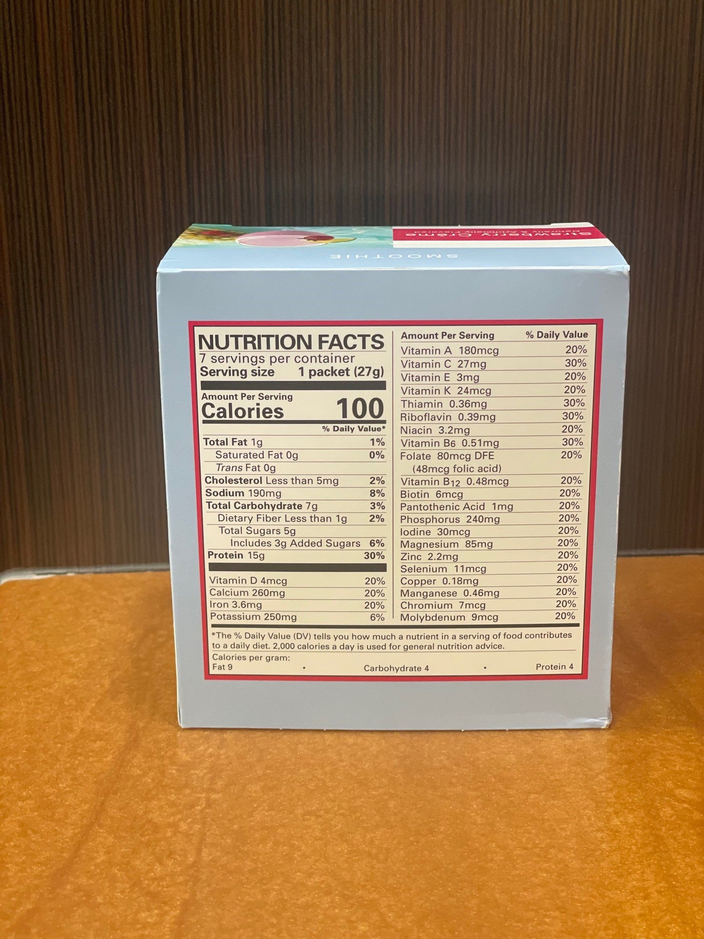 Smoothie Strawberry Creme (7 Pkgs)