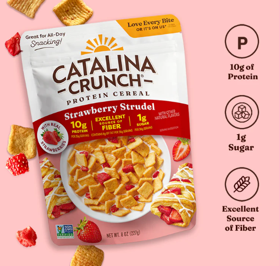 Strawberry Strudel -- Catalina Crunch (4 bowls or 6 snack servings)
